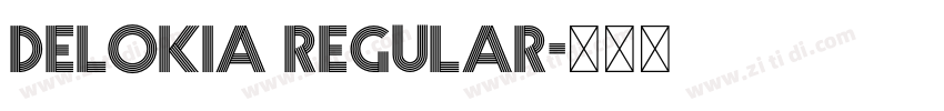 Delokia Regular字体转换